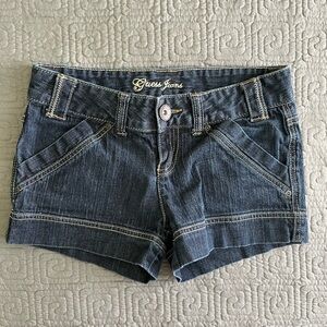 Guess Women's Dark Blue Jean Shorts